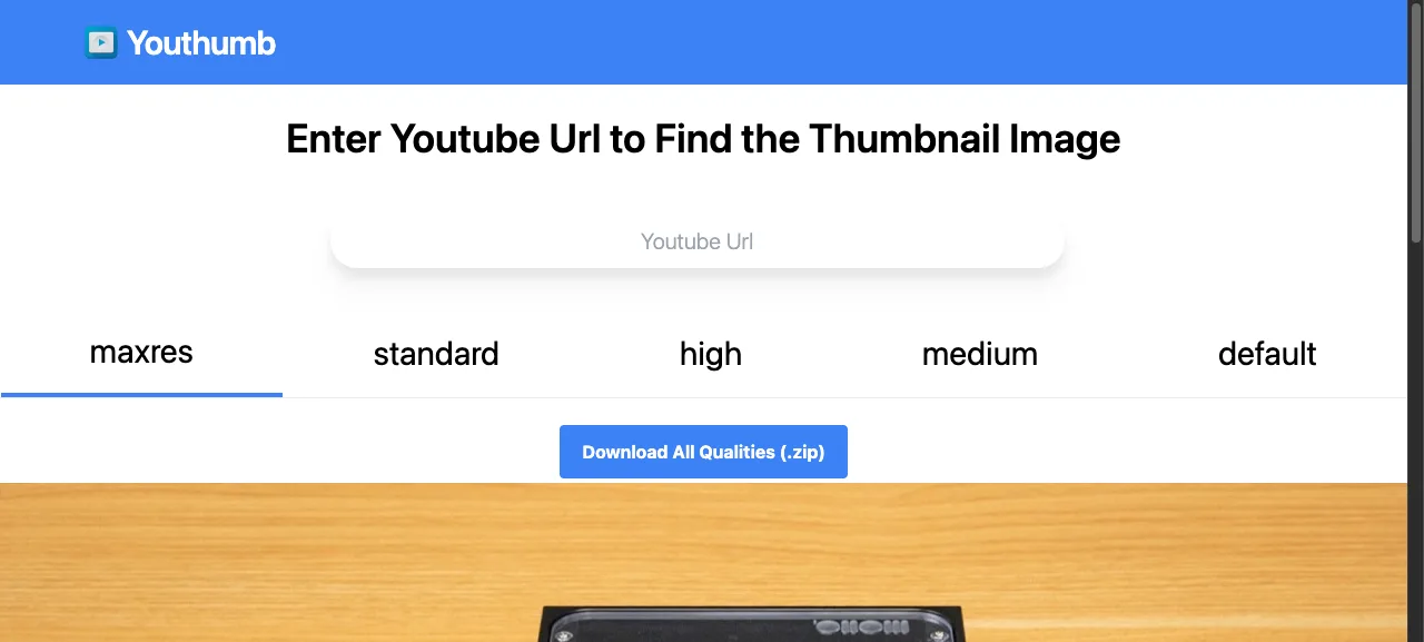 Single video page with the new Download All Qualities ZIP button
